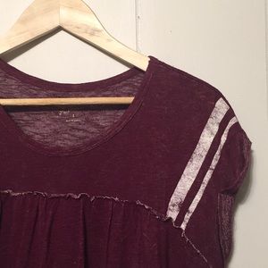 Distressed Babydoll Tee